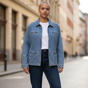 Denim & Co jacket 1X (A1)